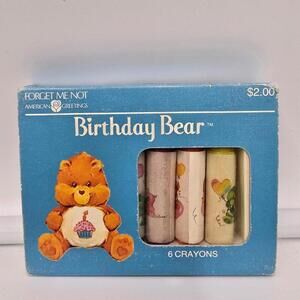1983 Care‎ Bear Crayons Birthday Bear New